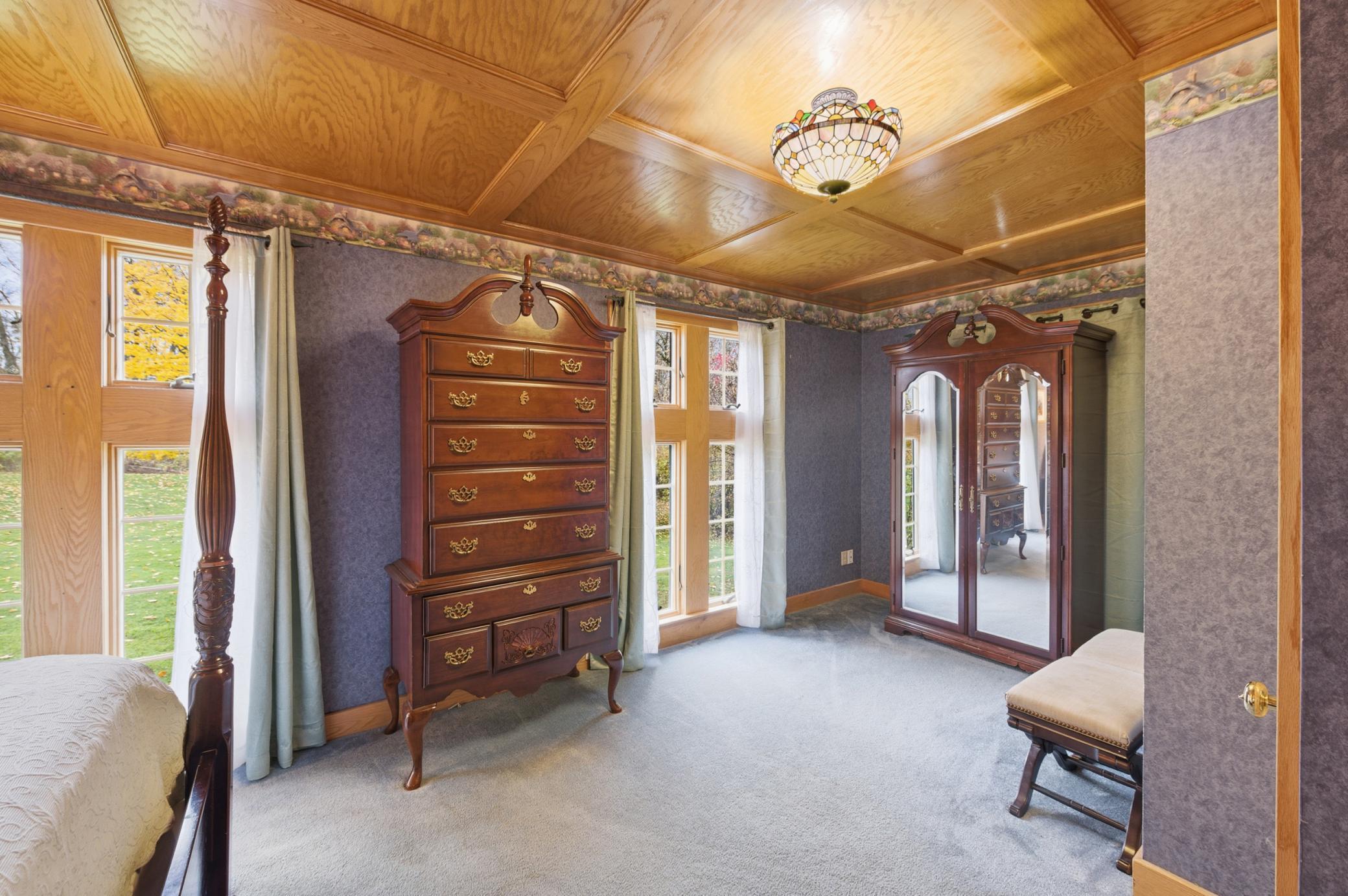 13001 Twilight Road - Bedroom #3 with Floor-to-Ceiling Windows