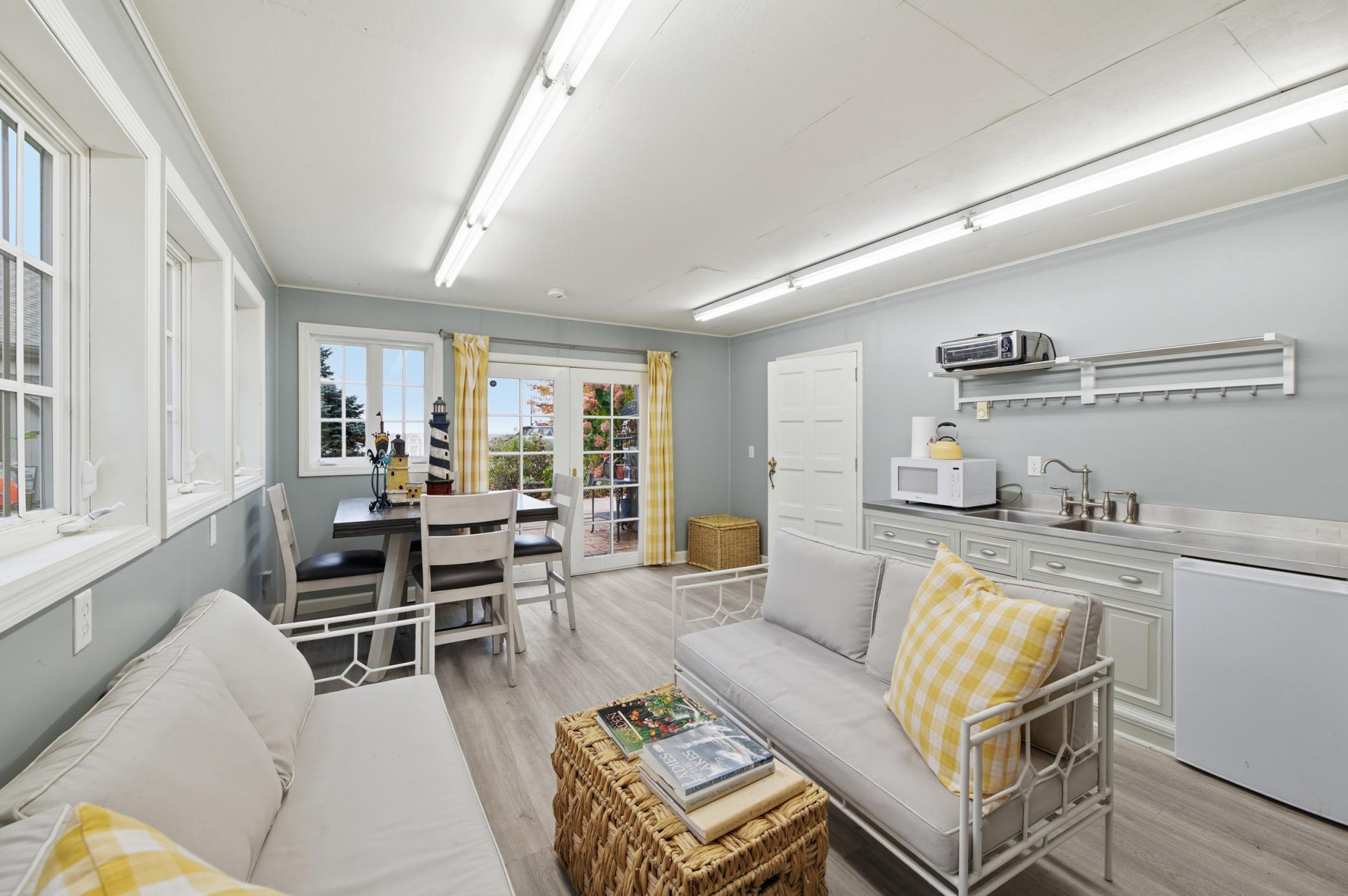 13001 Twilight Road - Carriage House, Guest House with Kitchen, Living Room, and Dining Area