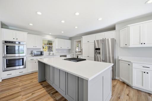 The one-story 3,200 sq ft home is fully updated