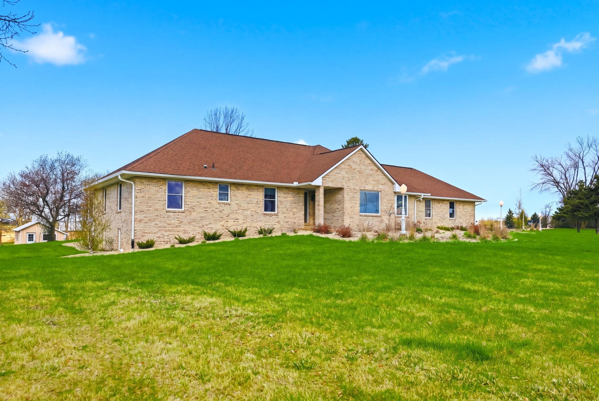 The one-story 3,200 sq ft home is fully updated