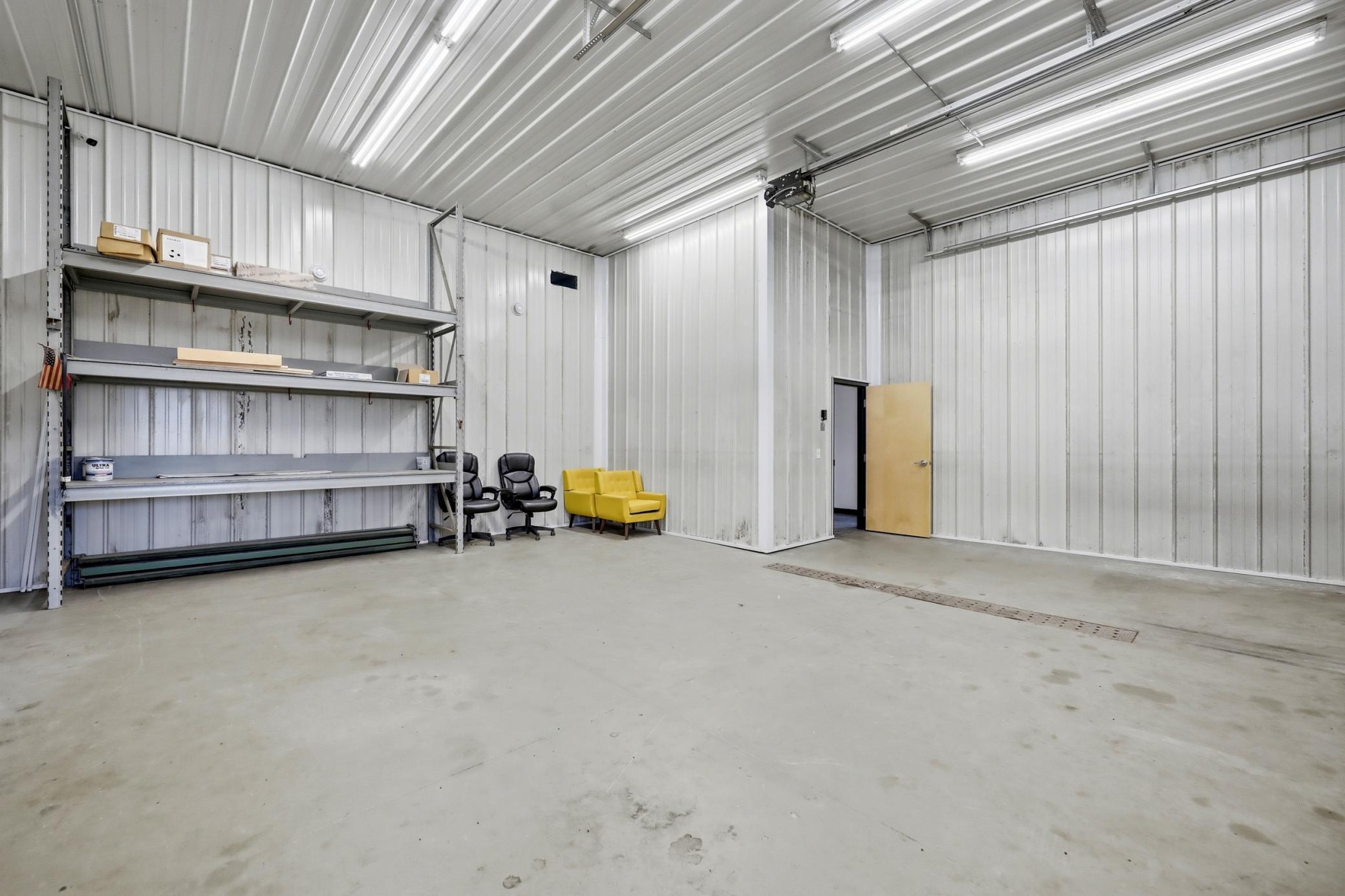 42'x68' Morton building converted into a high-end office with multiple offices, a conference room, advanced technology