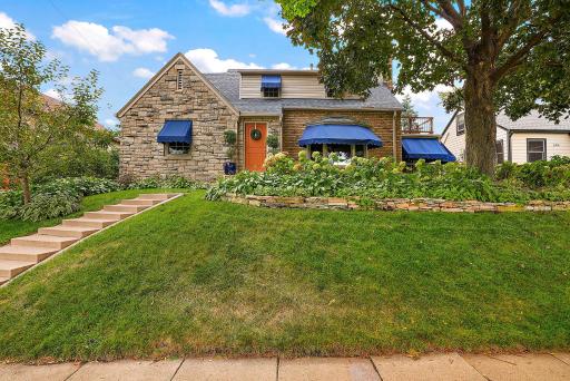 Awnings keep the house cool and add privacy