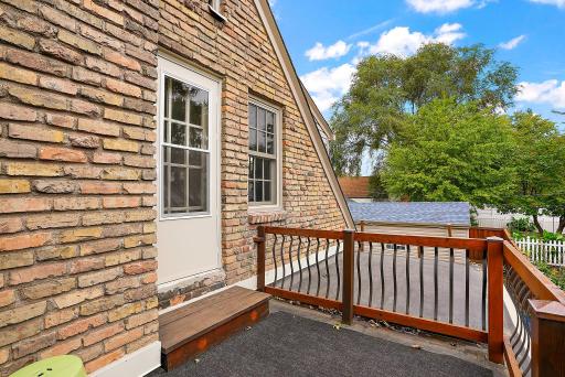 Balcony access from the primary bedroom