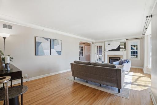 Living room from front entry