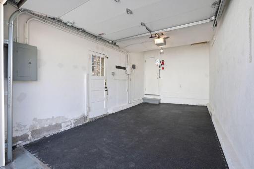 Attached one-car garage