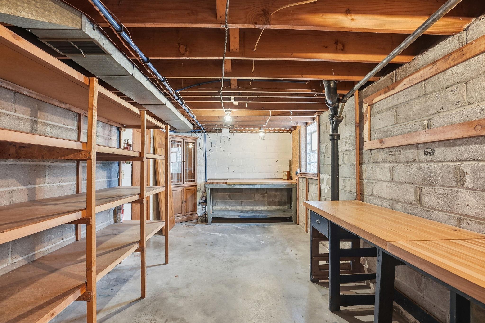 Basement Storage / Workshop