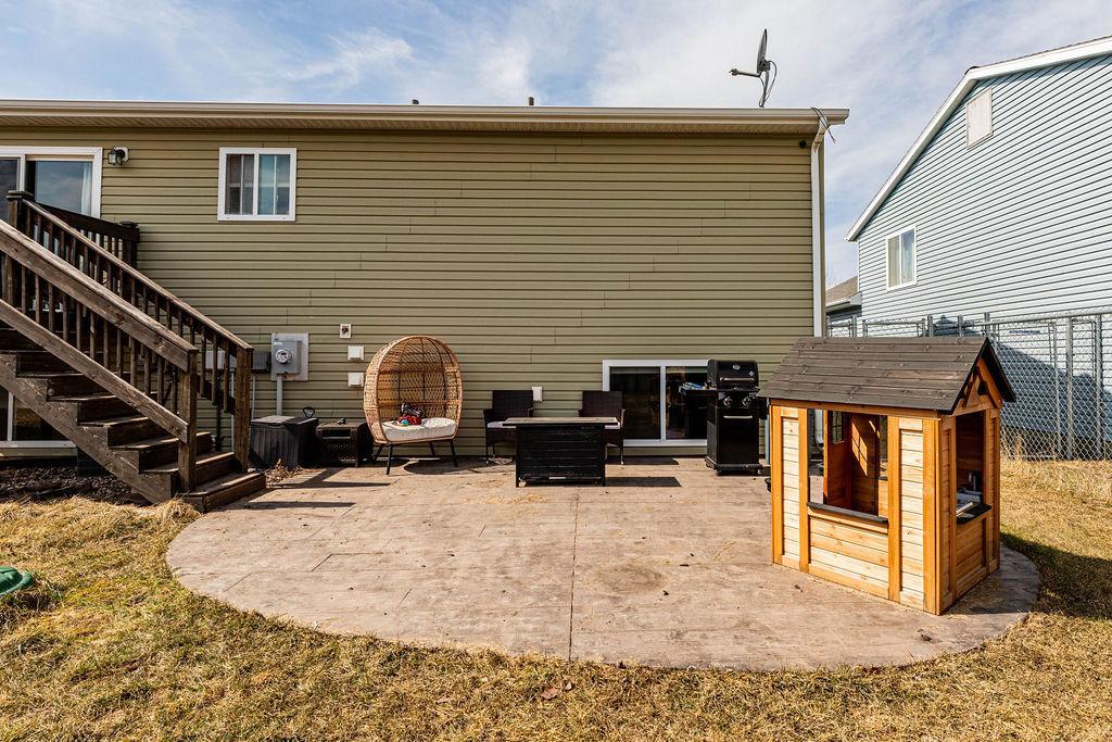 Stamped concrete patio