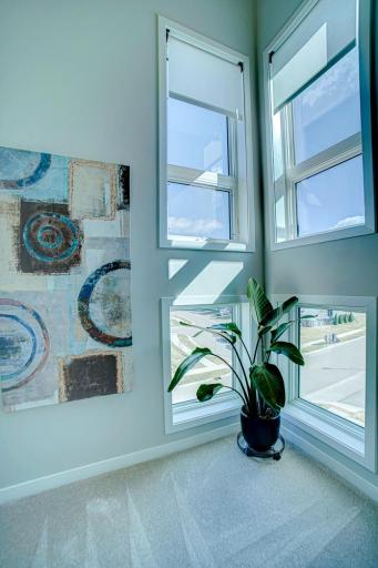 Lots of windows for much appreciated natural light.