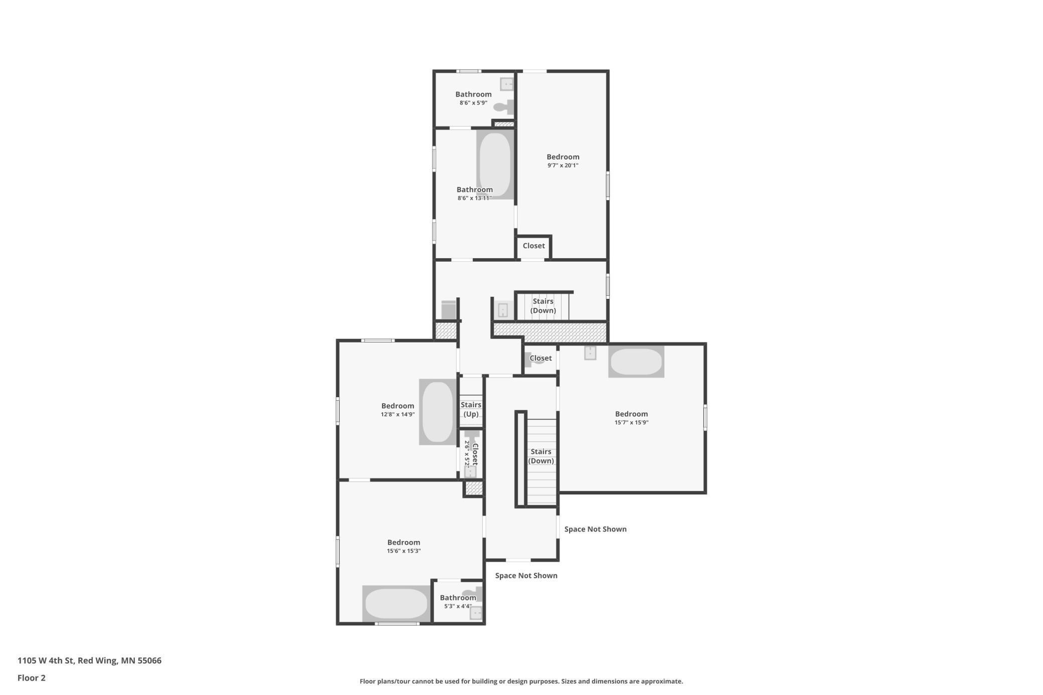 Upstairs Layout without King Room
