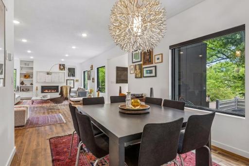 Open dining / living area