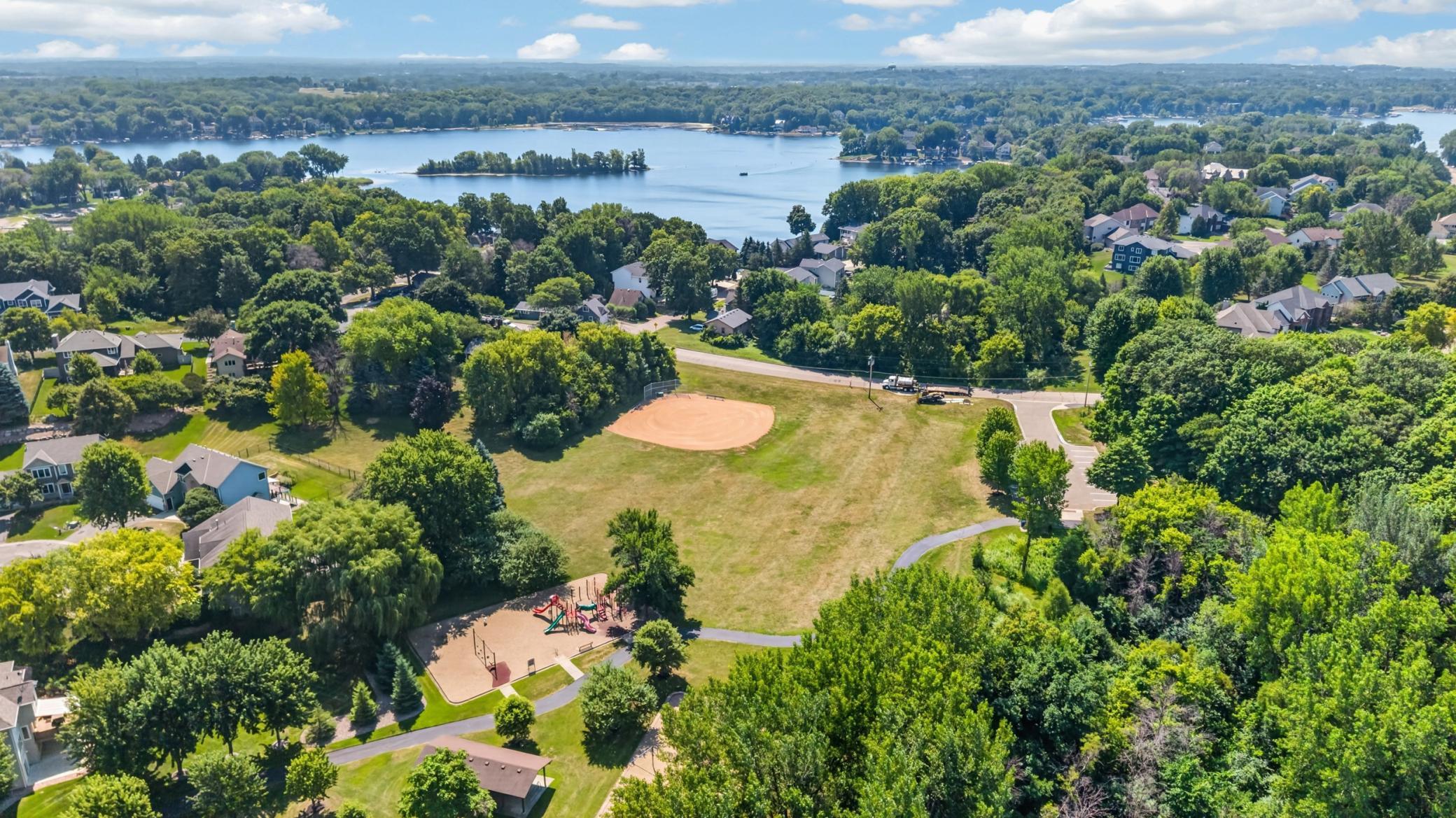 Home is steps away from parks and walking trails