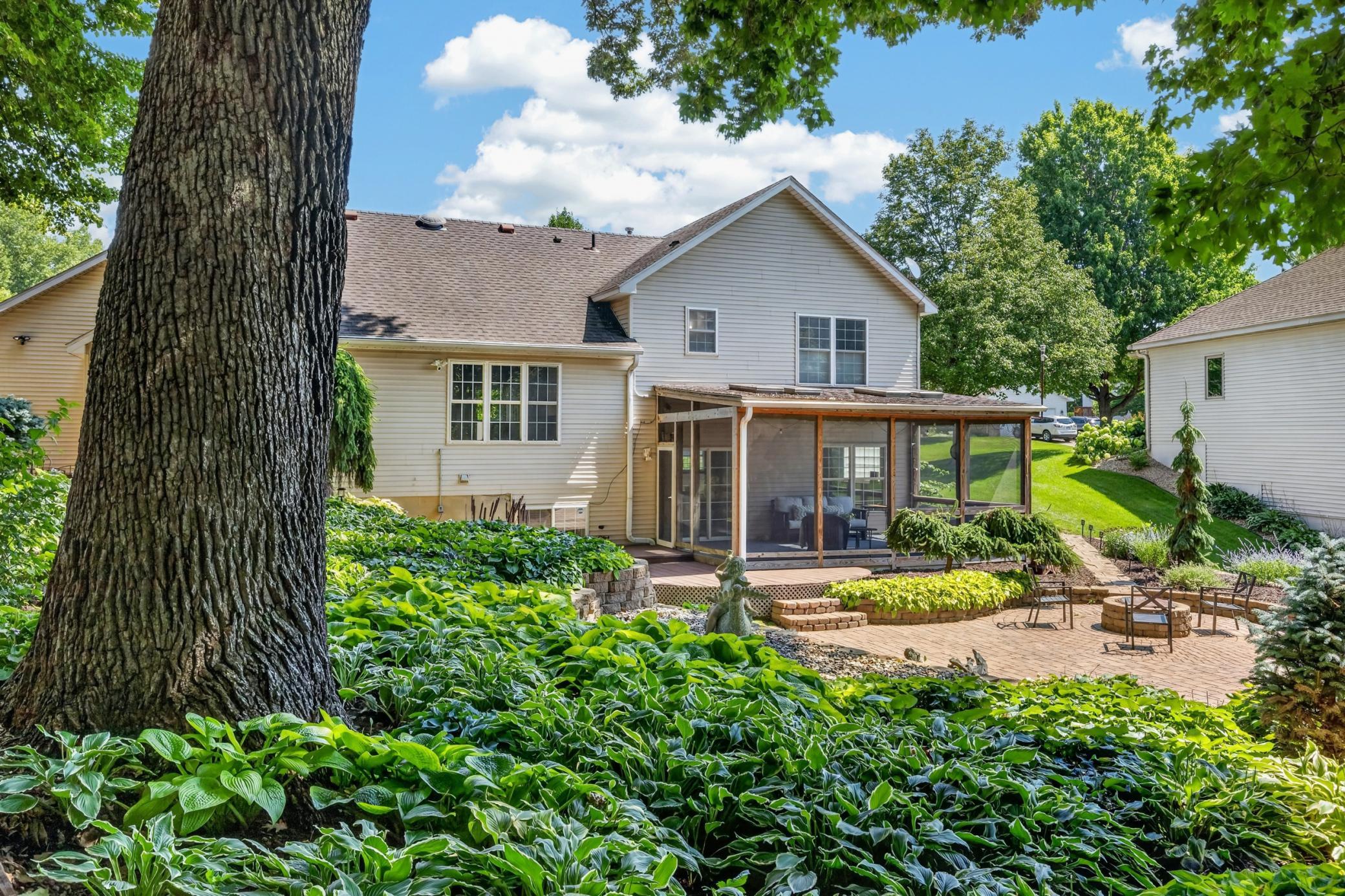 Creatively landscaped backyard!