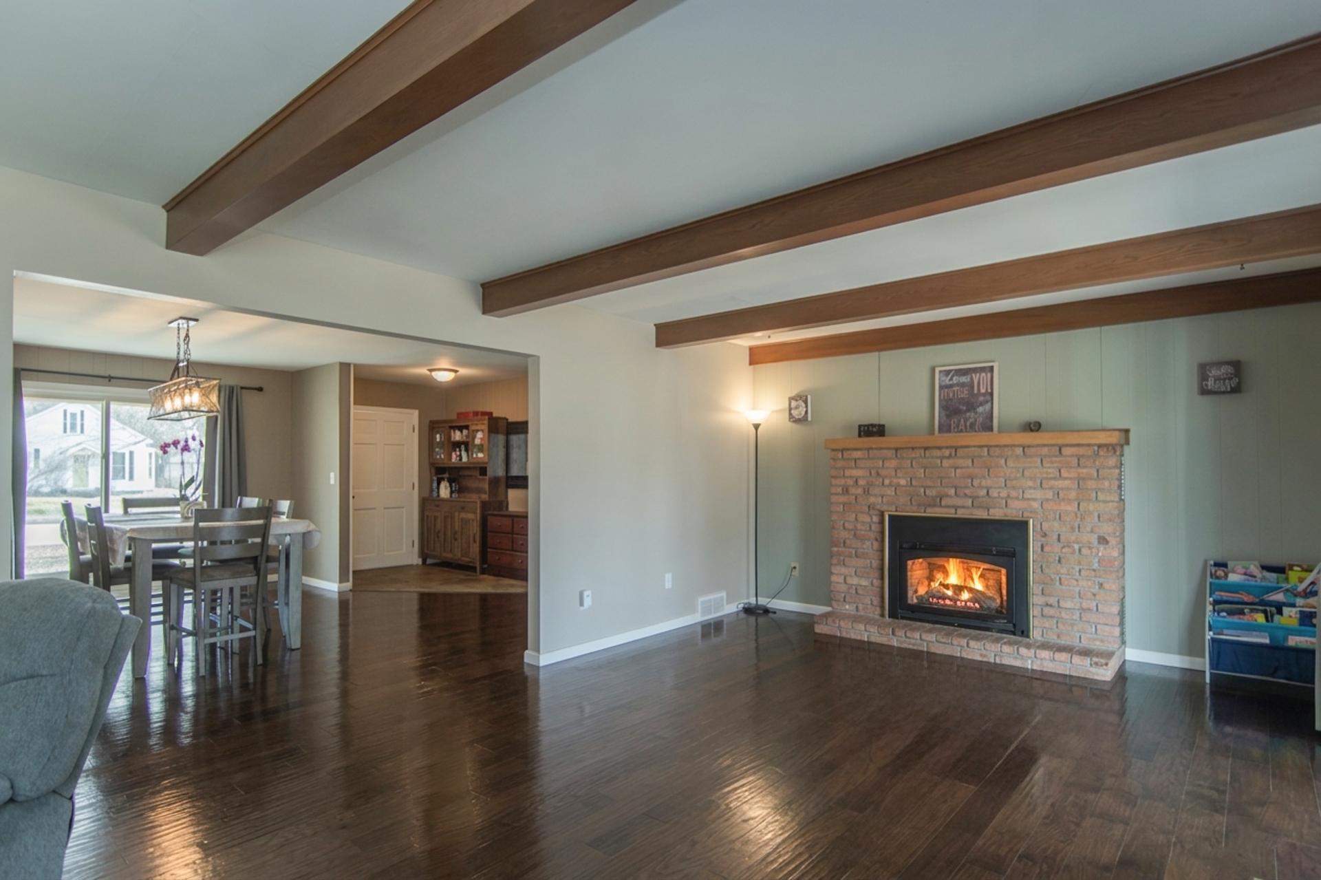 Fireplace is a gas fireplace