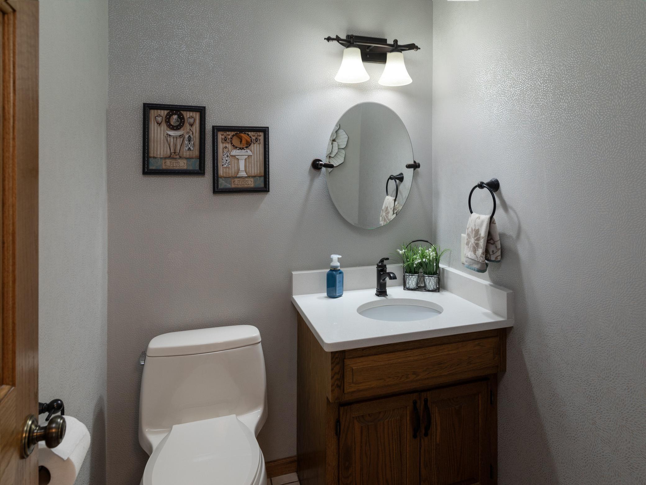 Main level half bath