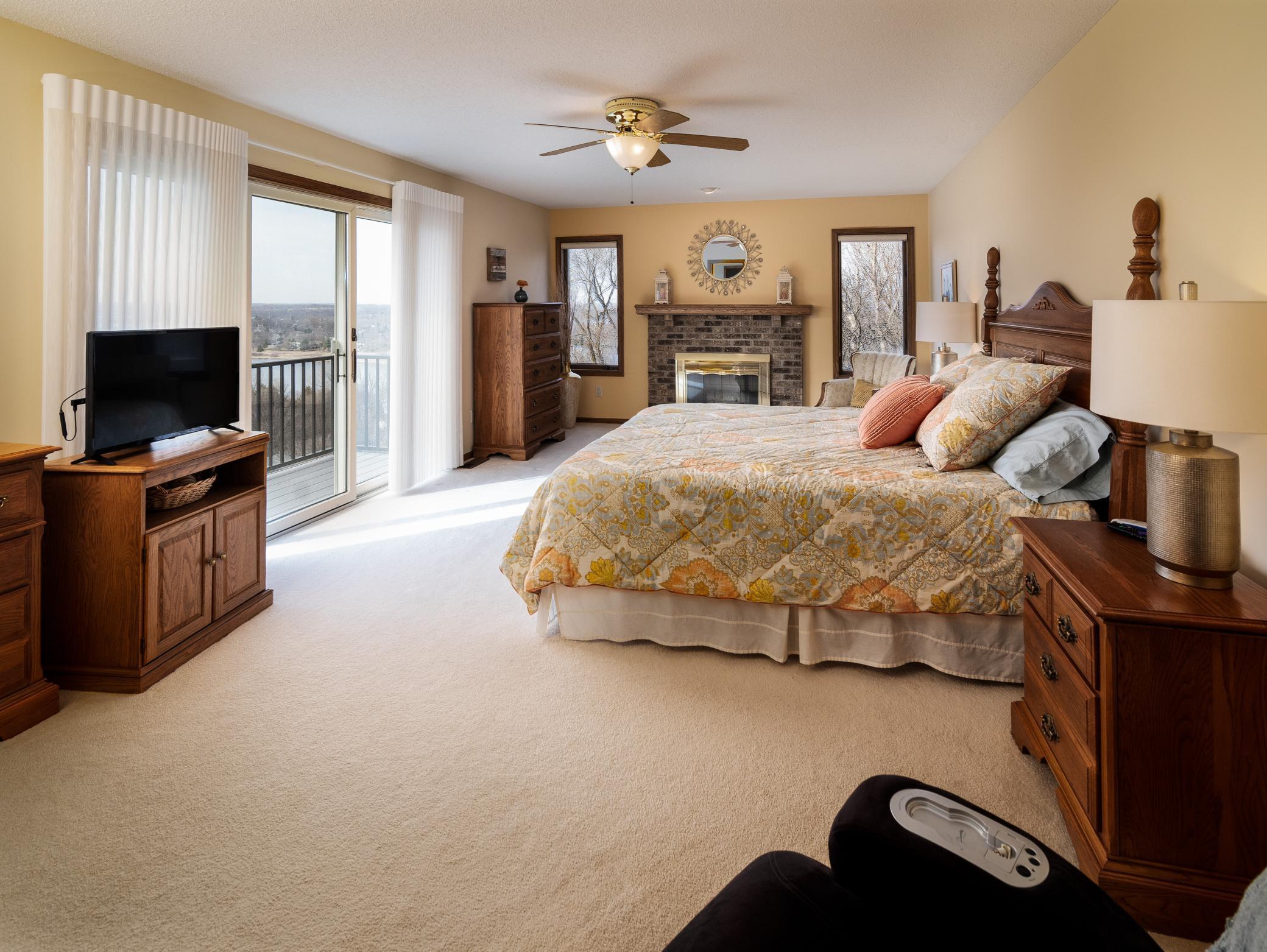 Primary Suite walks out to your private maintenence free decking