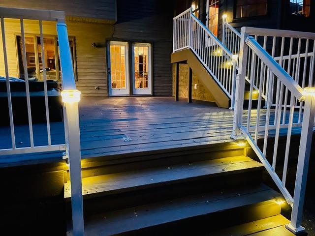 Walk-out to Deck, Patio and Backyard