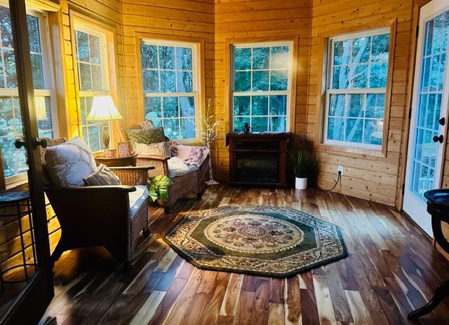 Porch Overlooking Backyard