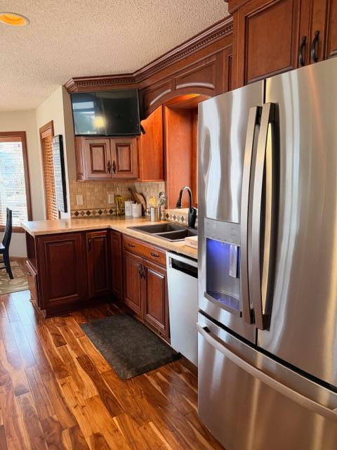 New Refrigerator & Double Oven and TV