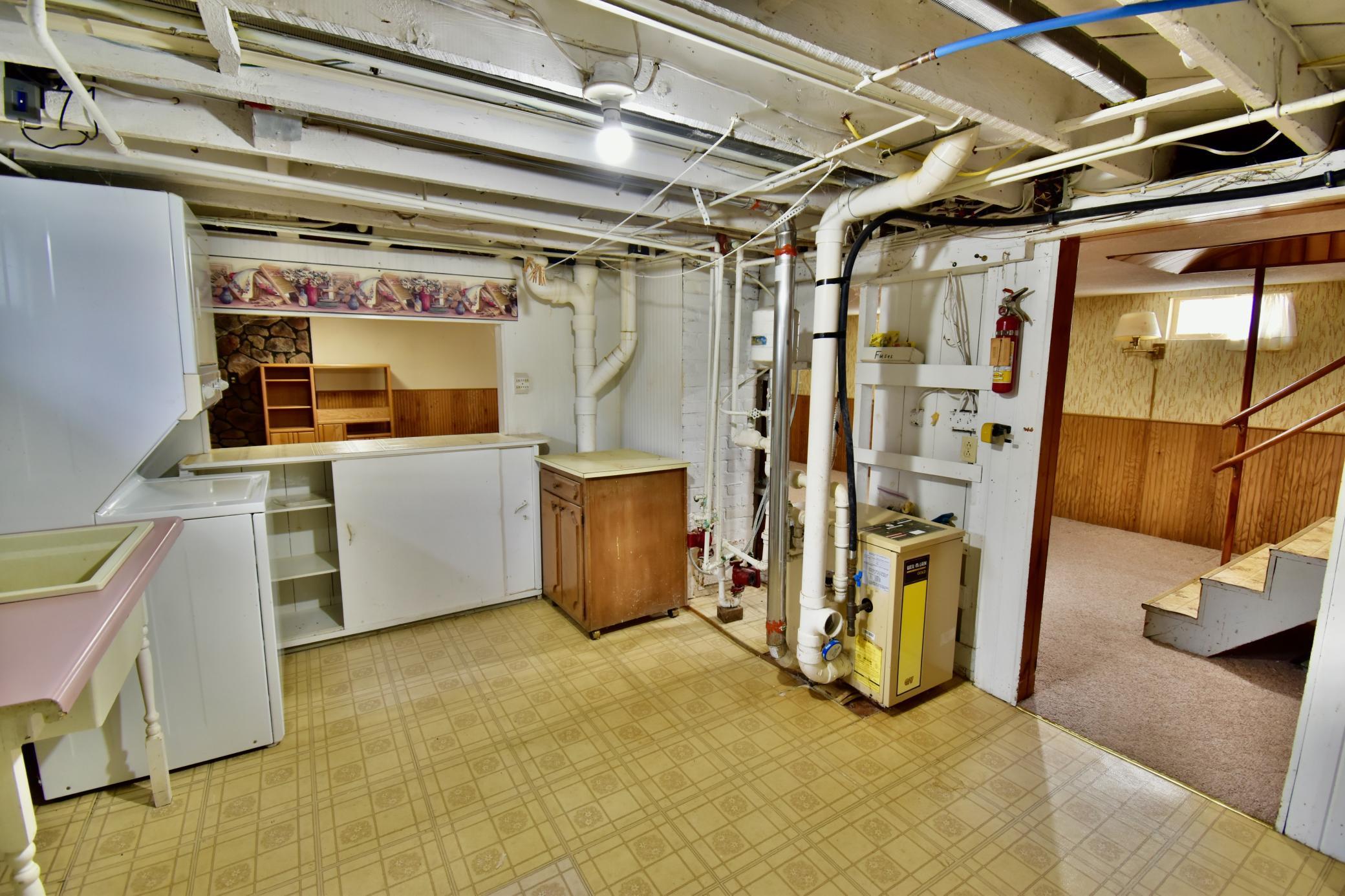 A boiler heats the home very efficiently