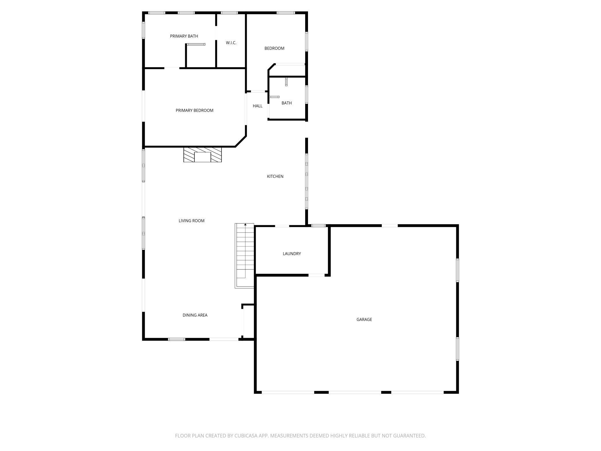 Main Floor - measurements reliable but not gauranteed