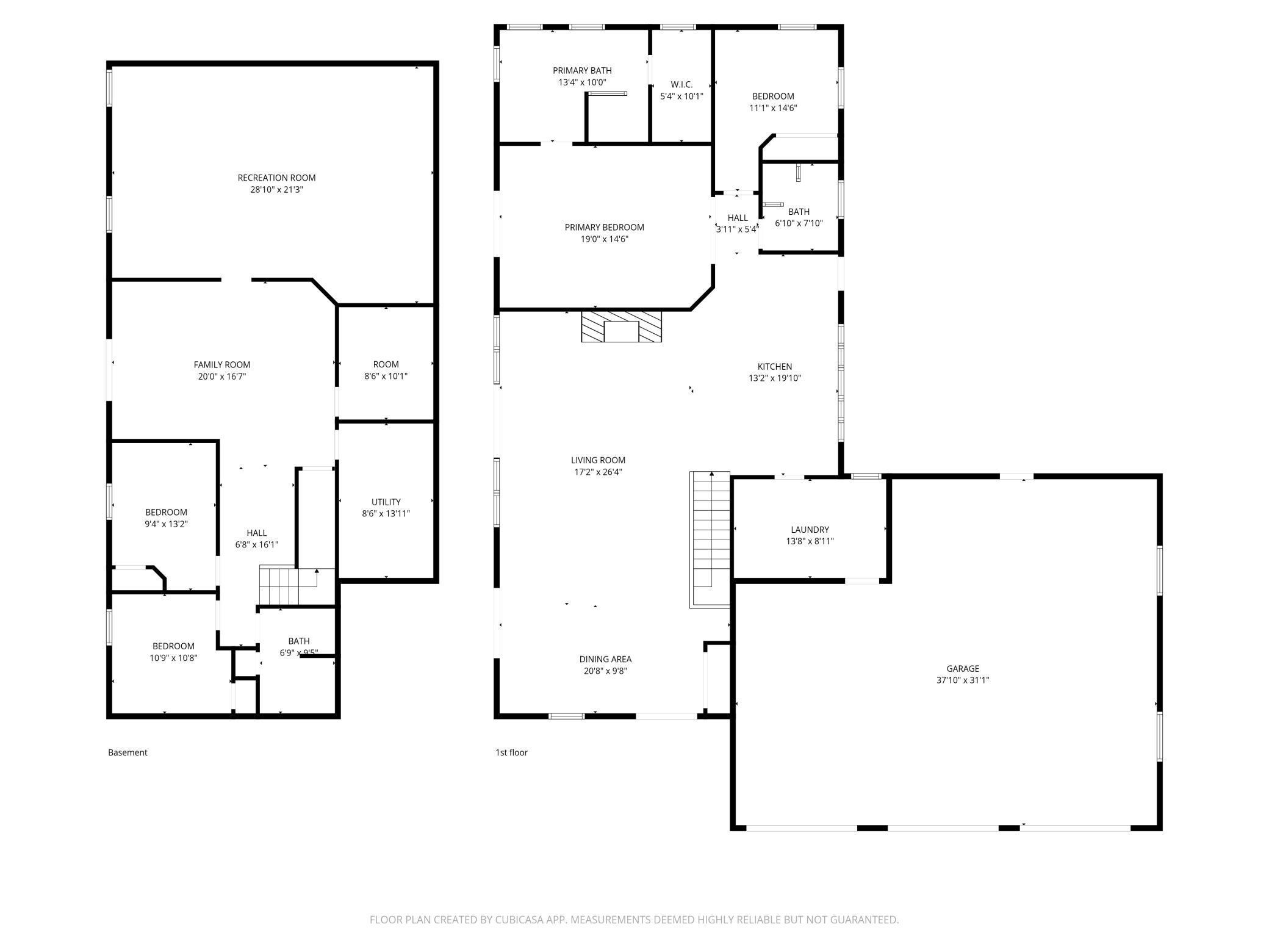 Upper and Lower Floor Plans