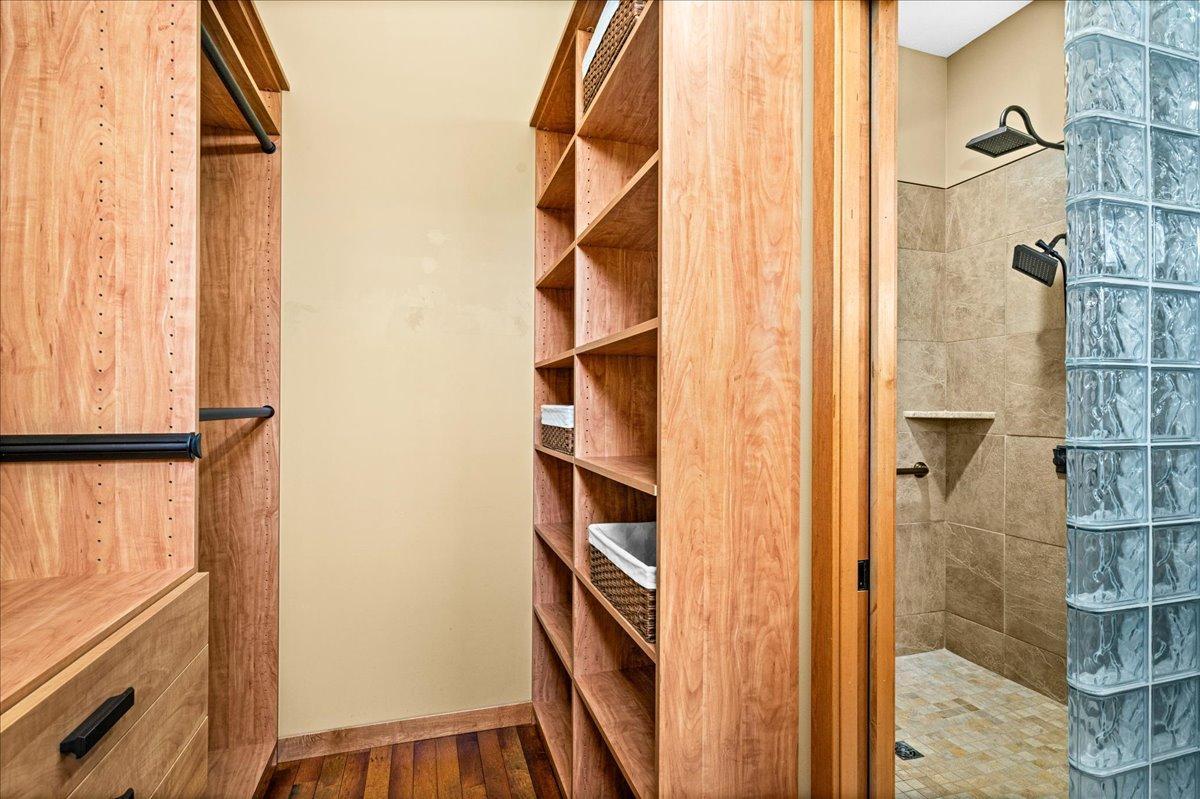 Walk in closet - well organized