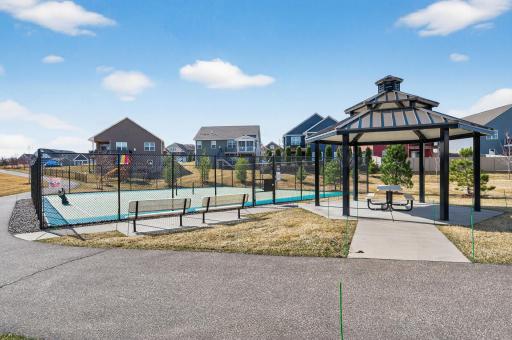 Association maintained pickle-ball courts for residents to enjoy! Walking paths reach around a pond and neighboring communities for miles of trails. There is even a dog park off Dale Rd!
