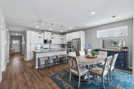 Spacious kitchen and dining room offering plenty of room for cooking, entertaining, and everyday living.