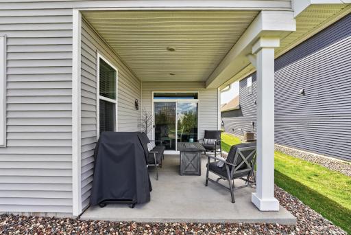 Loving this covered porch to gather outdoors and grill out with friends rain or shine.