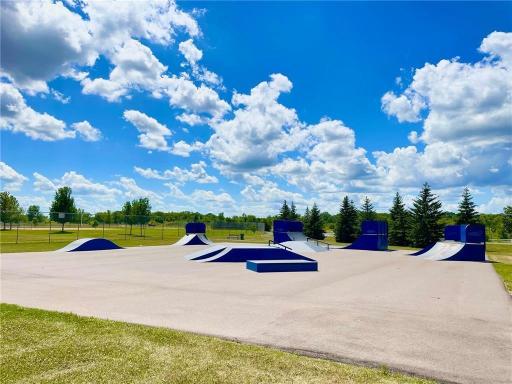 The skateboarding area at Prairie Park.