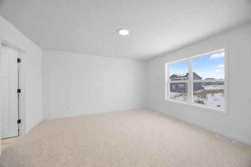 The owner's suite combines comfort and luxury with ease