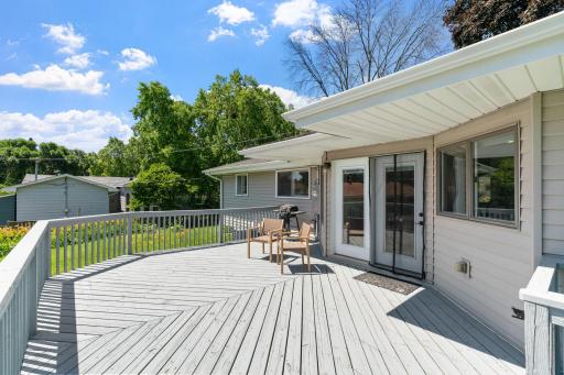 Spacious deck perfect for summer gatherings