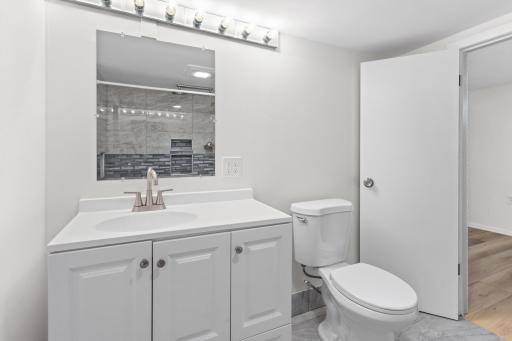 3/4 bath lower level