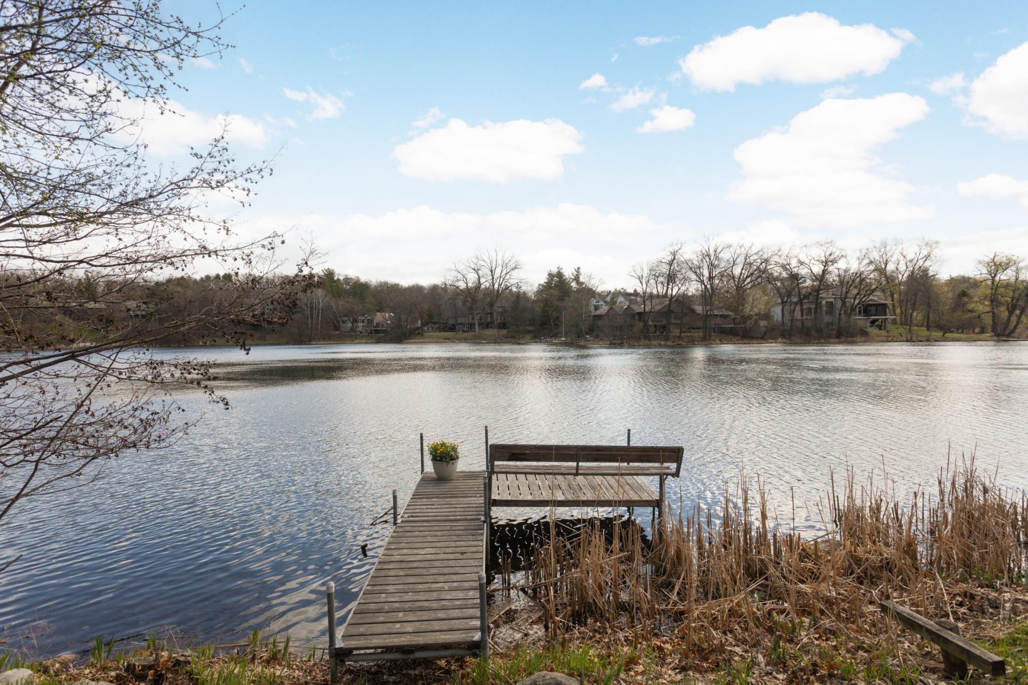 There is a new Dock in the lake to launch your canoe or paddleboard