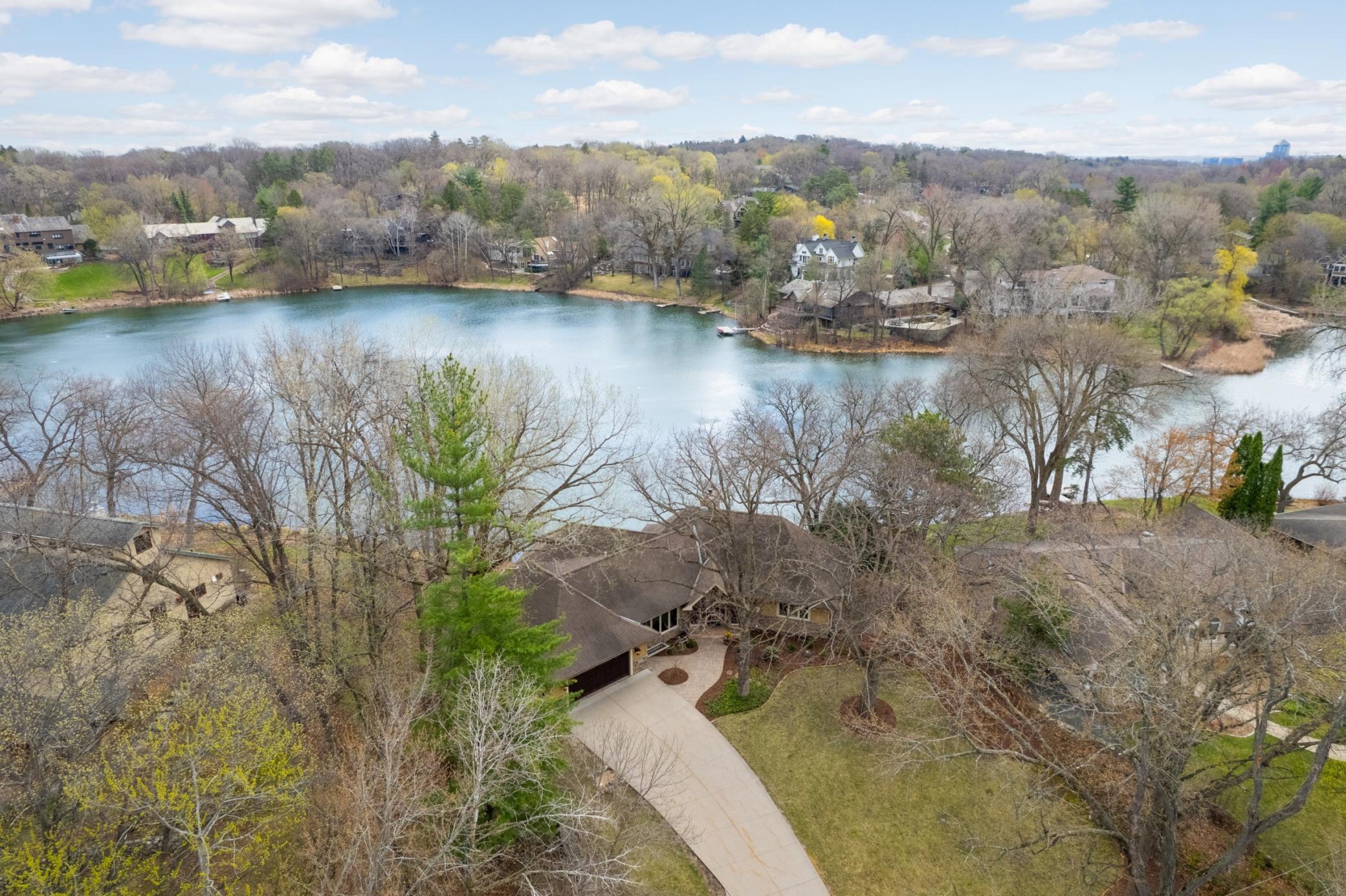 One of the most picturesque settings in Edina where you can canoe in the summer and skate in the winter.