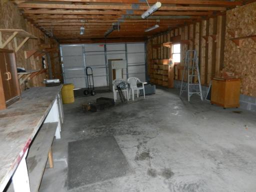 Inside of garage