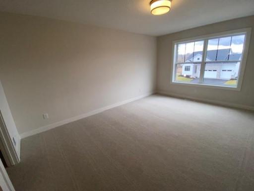 One of 4 large bedrooms on 2nd floor, and includes large walk-in closet, and connected to jack-in-jill bathroom.