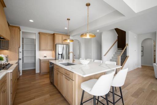 Kitchen for family cooking, Gathering and entertaining! Gather round the large center island!