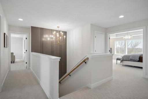 Stunning 2nd floor staircase wall! Leads to 4 bedrooms/3 bathrooms, 2nd floor Laundry room, and large Bonus Room!