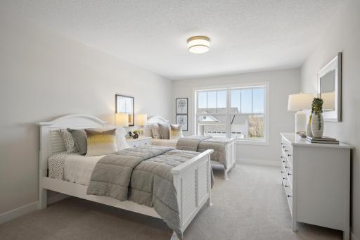 One of 4 bedroom on 2nd floor! Includes large walk-in closet and connects to J-J bathroom!