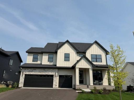 Photo for 14708 Kingsview Lane N, Dayton, MN 55327 - listing #7043968 Our newest Robert Thomas Homes model in beautiful Riverwalk, Dayton is now finished & Open ! Large front porch, spacious 3-car garage, walkout lot! 5 or 6 bedrooms, office, & finished lower level & 2nd floor Bonus Room, too! Landscaping now completed