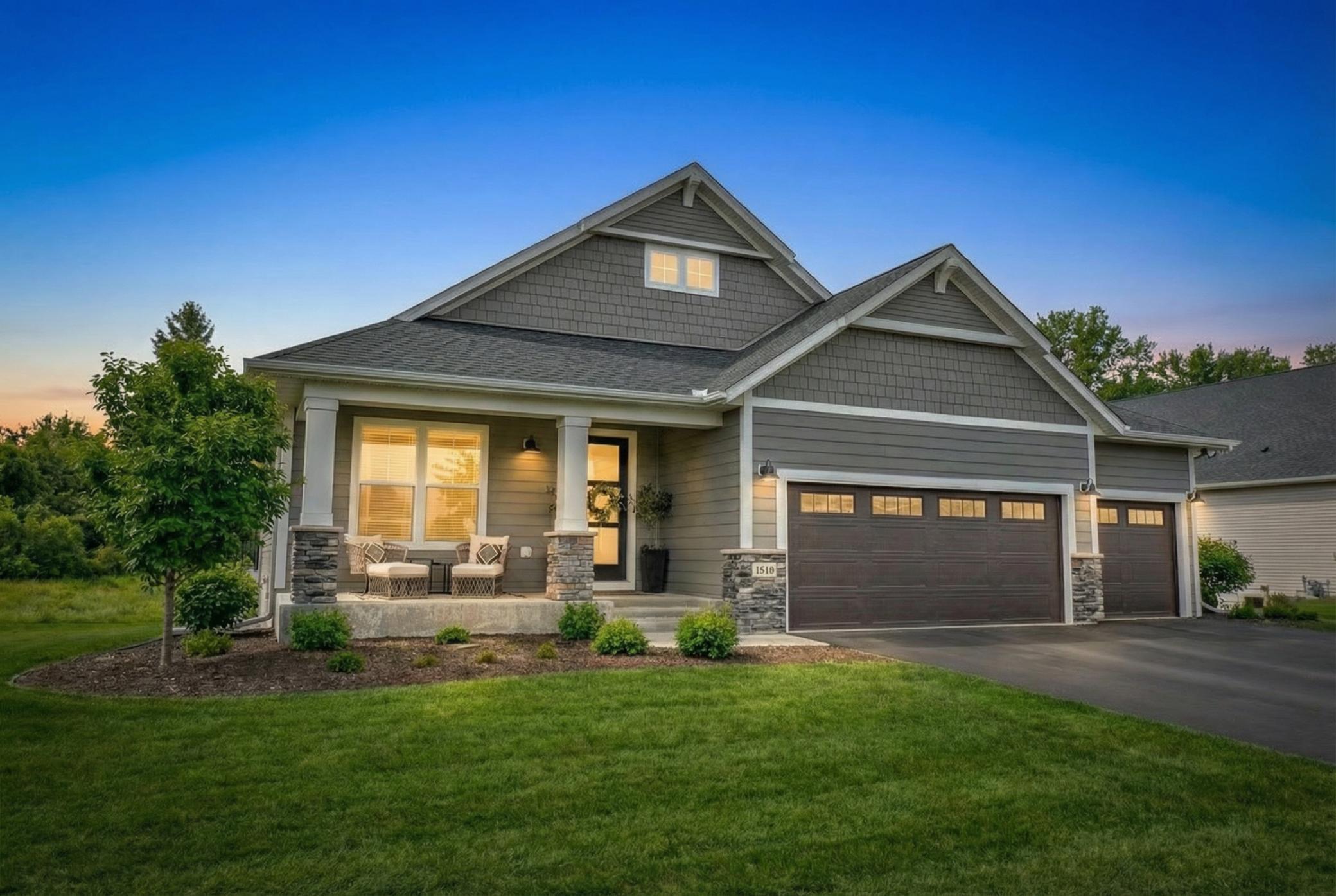 Sleek, modern, and move-in ready, this thoughtfully designed 4 bed, 3 bath home offers effortless main-level living with an expansive open layout and elevated finishes throughout. (AI enhanced photo)