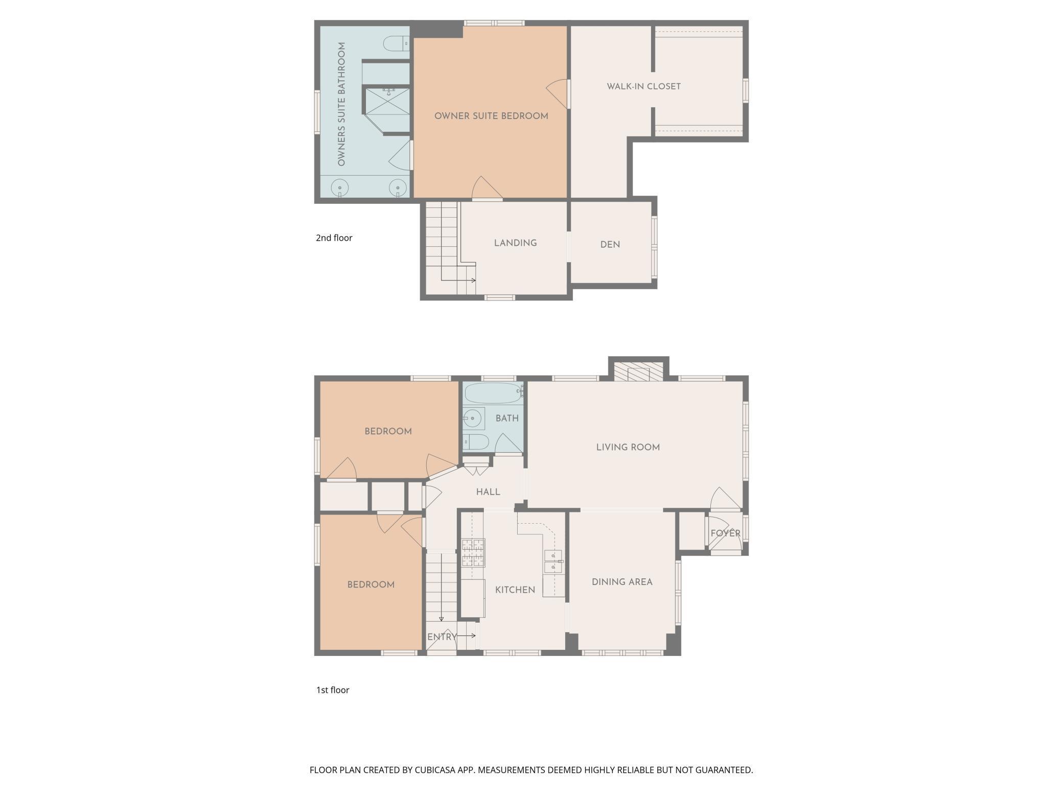 Main and Upper Level Floor Plans