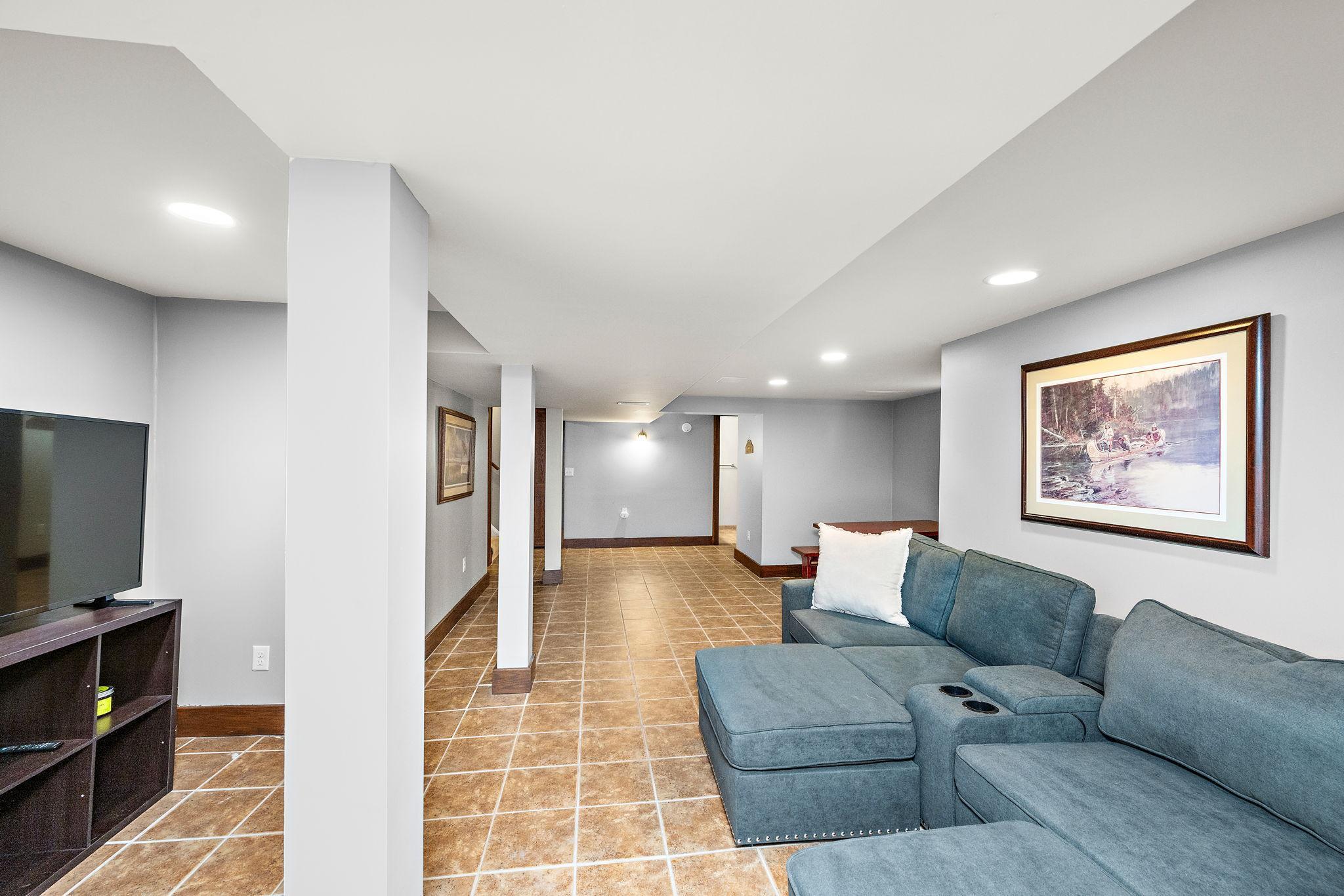 Finished Lower Level Flex Space