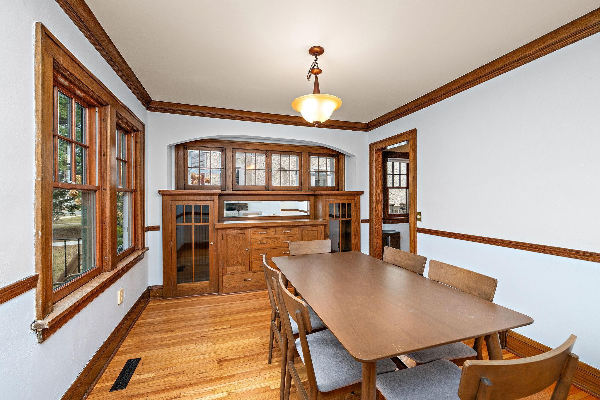 Dining Room with Built-In Buffet