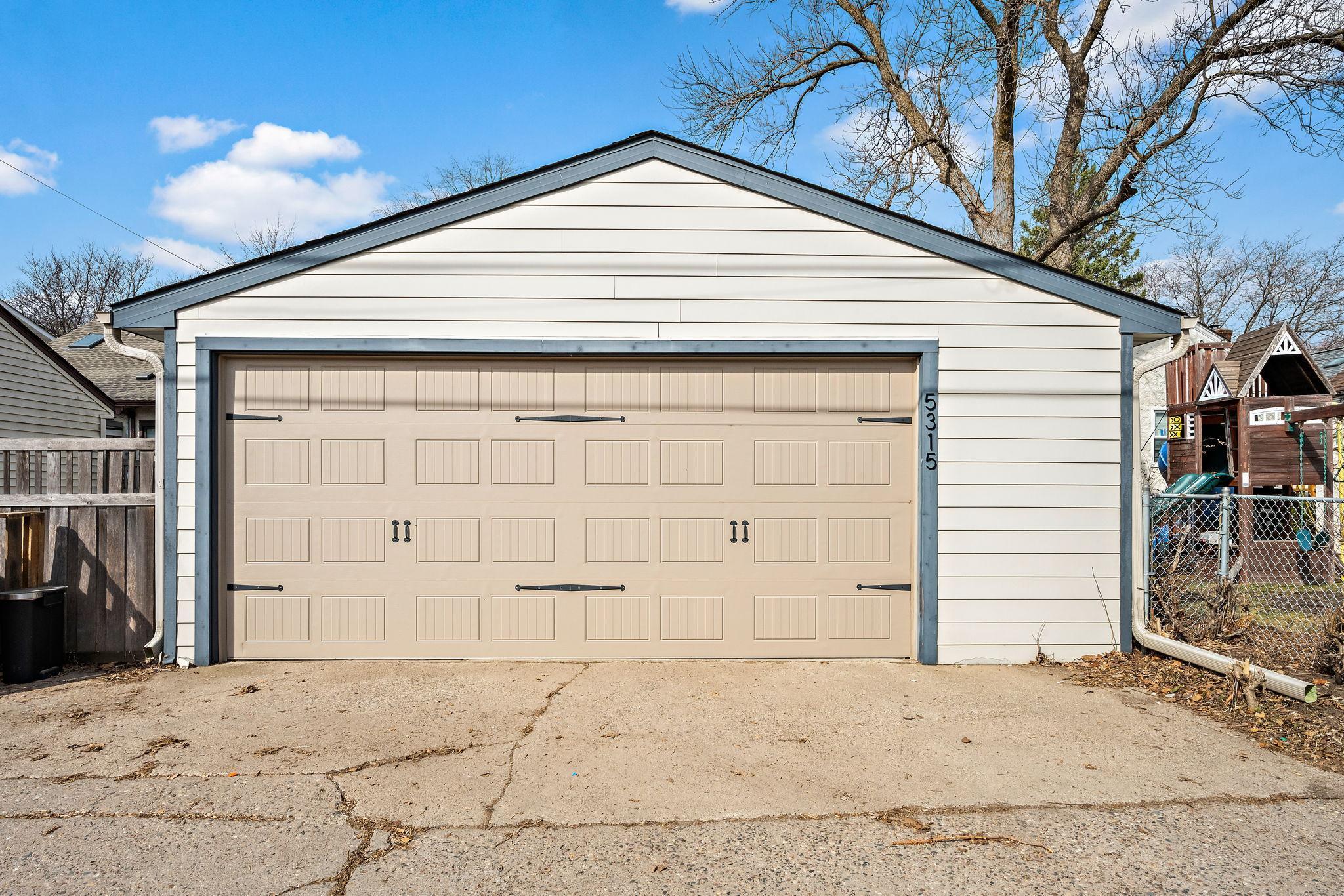 Oversized Two Car Garage