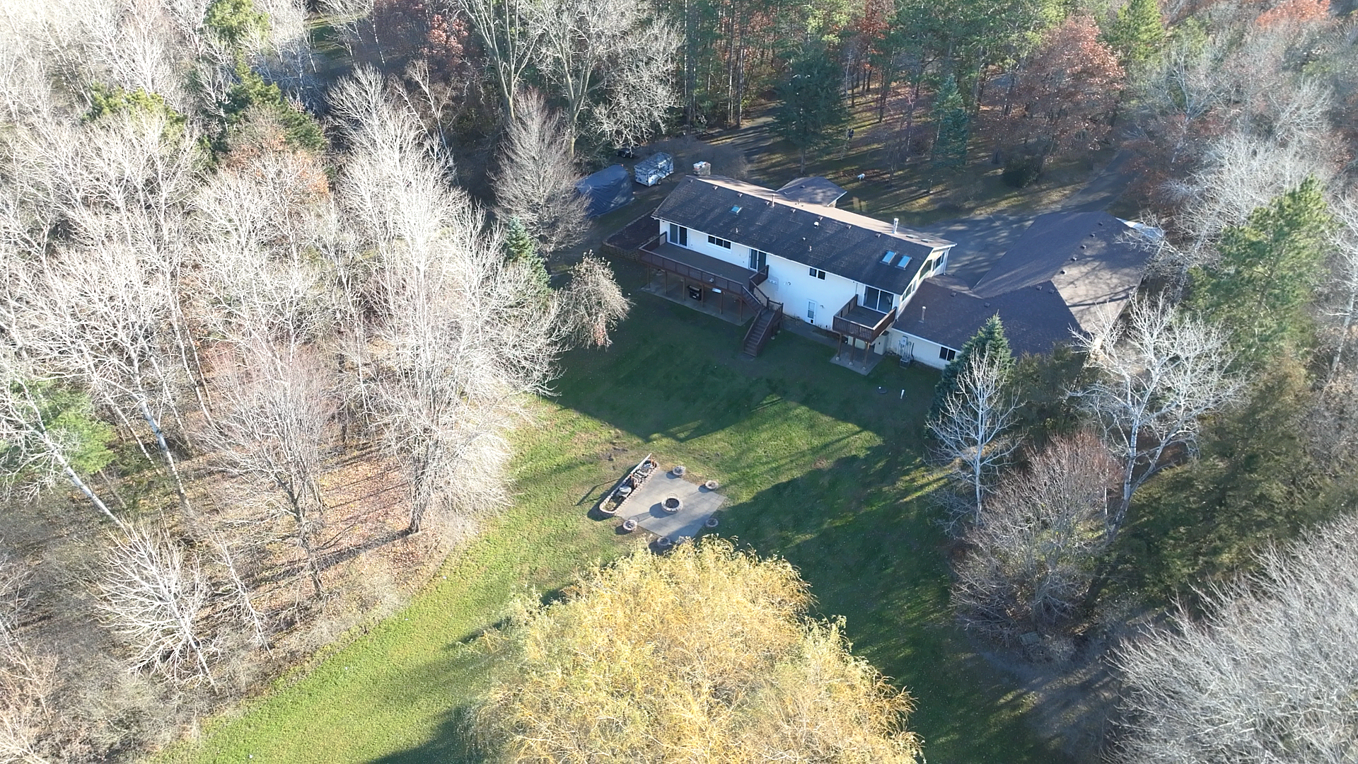 Your own private 3.8-acre sanctuary! Escape to this stunning private lot featuring a nice-sized pond & lush wooded views. Gather around the firepit or watch the wildlife among the trees. There is plenty of room to explore & enjoy the peace & quiet.