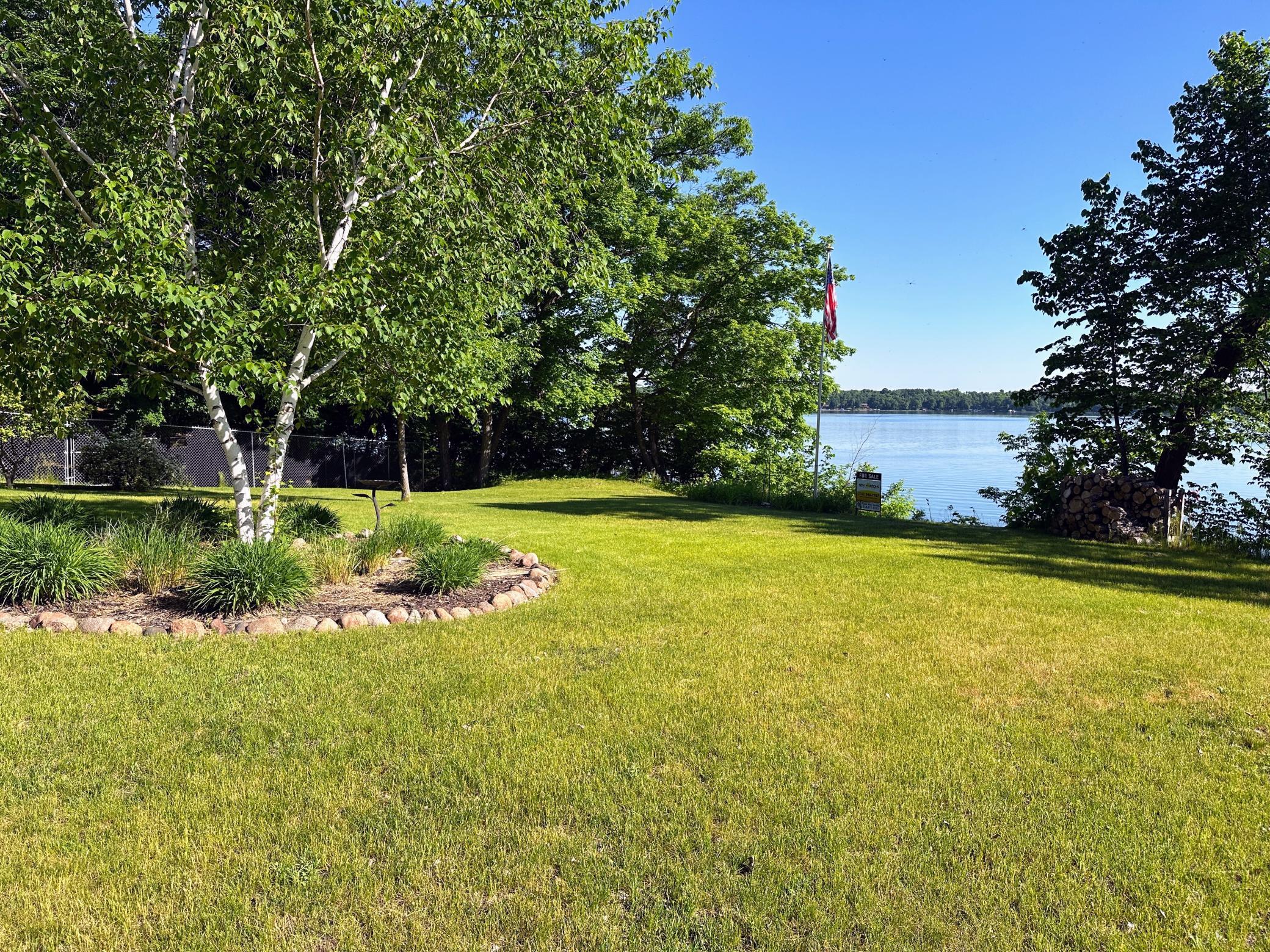 Lakeside yard