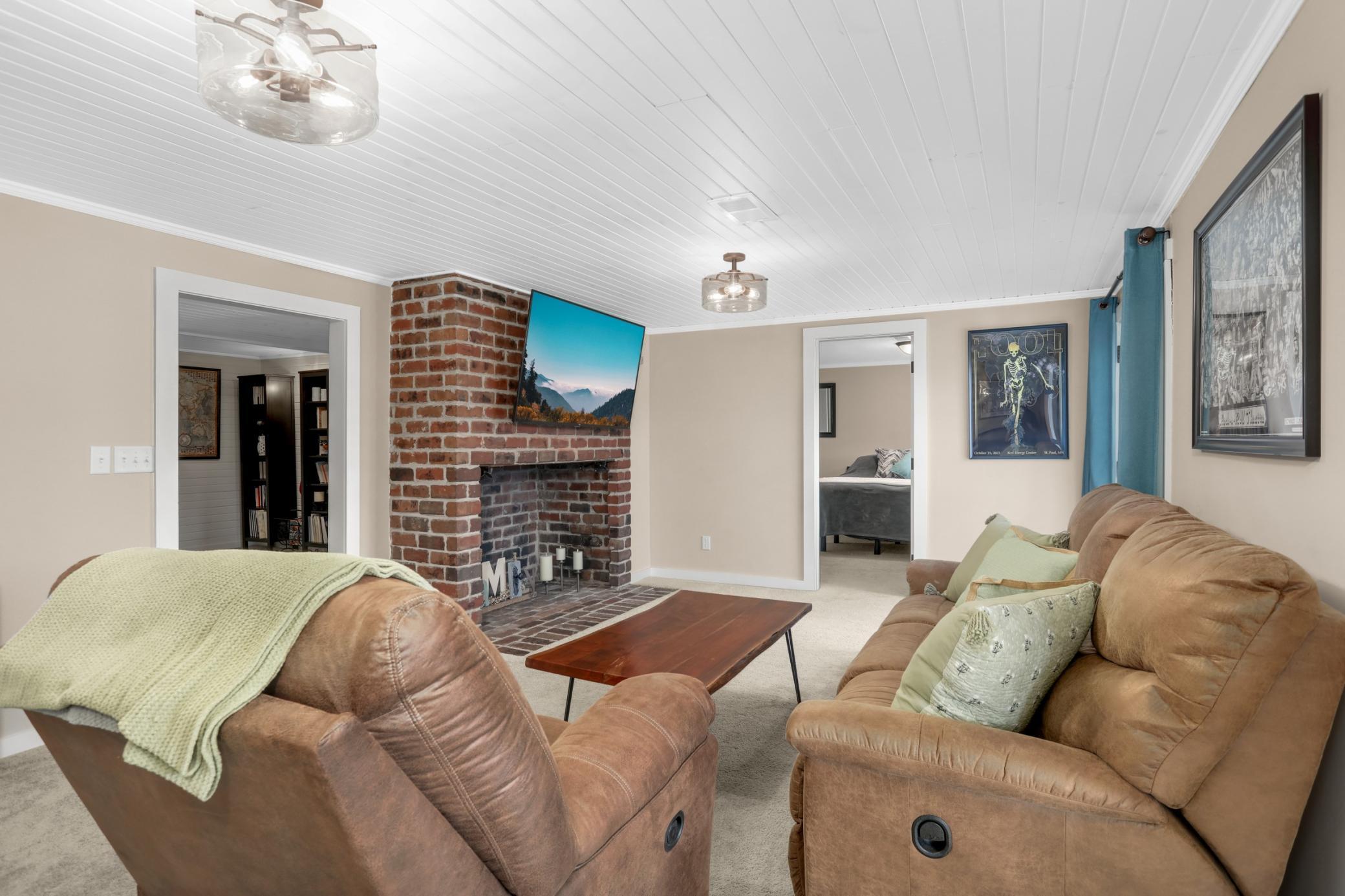 Lower Level Family room with Fireplace #3