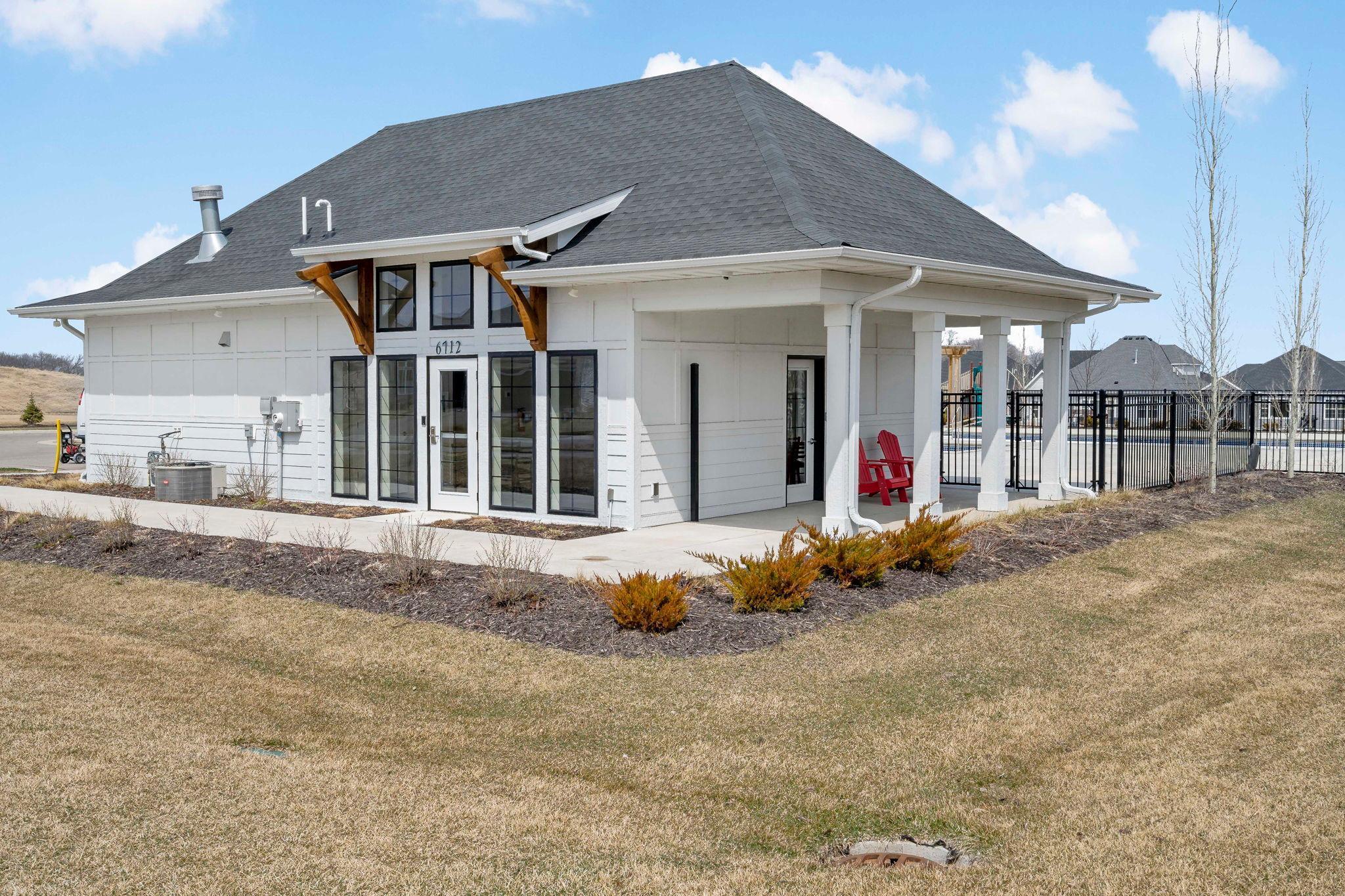 One of two pools and clubhouses